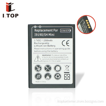 High Quality Battery for Samsung Galaxy S4 mini i9190 3.7V 2500mAh